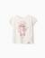 T-shirt en coton avec imprimé angel Beige clair 1 - vertbaudet enfant 