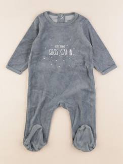Seconde main-Garçon-Pyjama, surpyjama, dors-bien-Pyjama velours - 9 mois
