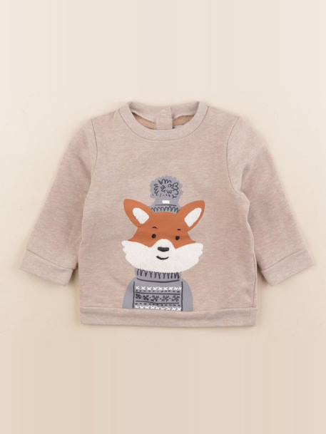 Sweat - 6 mois Beige 1 - vertbaudet enfant 