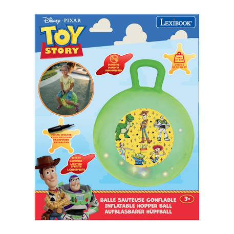 Balle sauteuse gonflable toy story 45cm Vert 3 - vertbaudet enfant 