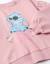 Sweat en coton avec imprimé stitch et épaules tombantes Rose clair 3 - vertbaudet enfant 