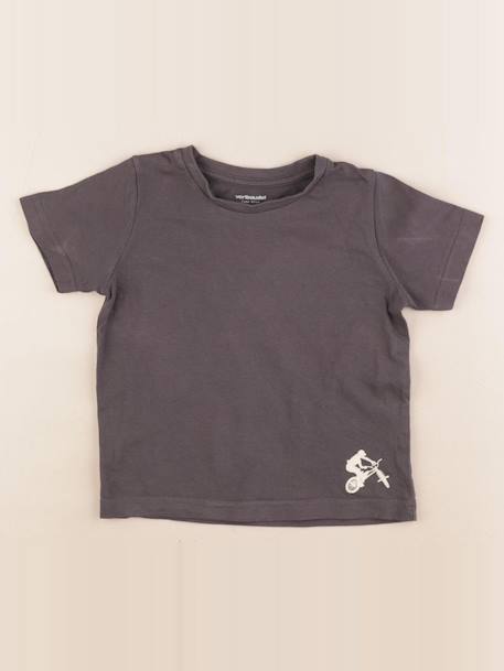 Tee-shirt - 3 ans Gris 1 - vertbaudet enfant 