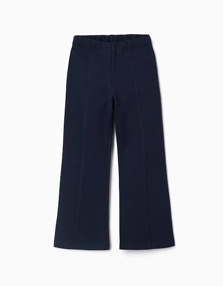 Legging évasé en ponte de roma Bleu foncé 1 - vertbaudet enfant 