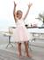 Robe cérémonie fille satin et tulle blanc+Rose poudré 8 - vertbaudet enfant 