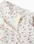 Sweat zippé en molleton à capuche avec motif floral Beige clair 3 - vertbaudet enfant 