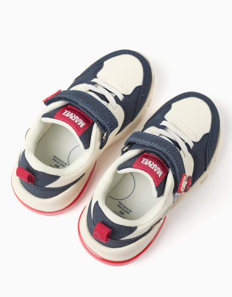 Baskets lumineuses garçon Avengers Bleu foncé 3 - vertbaudet enfant 