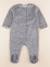 Pyjama velours - 9 mois Blanc, bleu 1 - vertbaudet enfant 