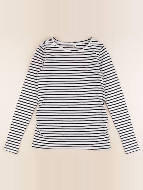 Tee-shirt grossesse - 34 à 36 Blanc, bleu 1 - vertbaudet enfant 