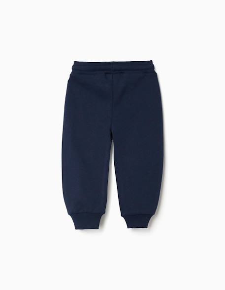 Pantalon de jogging en coton avec imprimé super friends Bleu foncé 2 - vertbaudet enfant 
