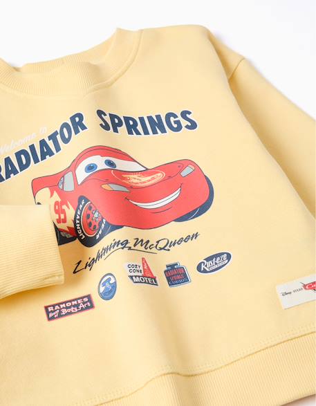 Sweat en coton avec flash mcqueen Jaune 3 - vertbaudet enfant 