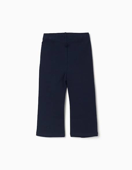 Legging évasé en ponte de roma Bleu foncé 2 - vertbaudet enfant 