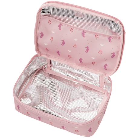 Lunch bag isotherme seahorse (2,5 l) Bleu, beige, marron+Ecru, marron, rouge+Marron, blanc+Marron, bleu+Ocre, noir, blanc+Olive, marron,blanc+rose hippocampe+Rose, noir, marron+Vert clair 17 - vertbaudet enfant 