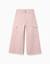 Pantalon à jambe large en sergé avec poches cargo Rose 1 - vertbaudet enfant 