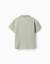 Chemise à manches courtes en coton Vert clair 3 - vertbaudet enfant 