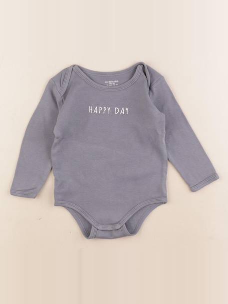 Body - 18 mois Gris 1 - vertbaudet enfant 