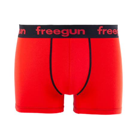 Lot de 6 boxers  en coton Rouge/noir/bleu/gris 4 - vertbaudet enfant 