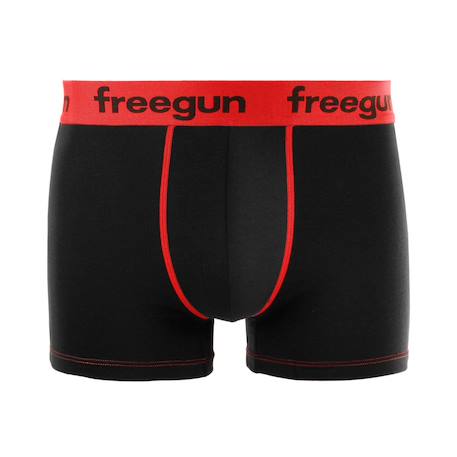 Lot de 6 boxers  en coton Rouge/noir/bleu/gris 5 - vertbaudet enfant 