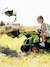 Tractopelle à pédales avec excavatrice arrière, selle pivotante et remorque double essieux basculante Jaune komatsu+Vert claas 8 - vertbaudet enfant 