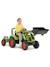 Tractopelle à pédales avec remorque Rouge nacré+Vert Claas+Vert vintage 9 - vertbaudet enfant 