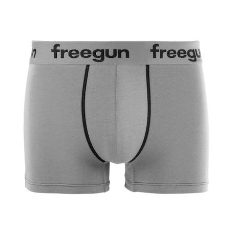 Lot de 6 boxers  en coton uni Noir/gris/bleu/blanc 2 - vertbaudet enfant 