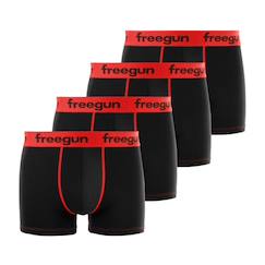 -Lot de 4 boxers  coton rouge