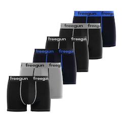 -Lot de 6 boxers  en coton uni