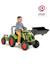 Tractopelle à pédales avec remorque Rouge nacré+Vert Claas+Vert vintage 8 - vertbaudet enfant 