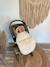Chancelière pour siège auto bébé SMALL JERSEY HOODED congé+crème forrest+noix de beurre+vert olive 10 - vertbaudet enfant 
