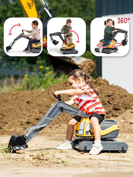 Pelleteuse super builder entièrement articulée avec assise ouvrante Jaune+Jaune Bleu+Jaune Rouge 3 - vertbaudet enfant 