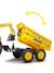 Tractopelle à pédales avec excavatrice arrière, selle pivotante et remorque double essieux basculante Jaune komatsu+Vert claas 6 - vertbaudet enfant 