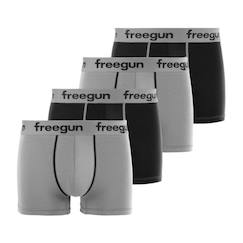-Lot de 4 boxers  coton gris