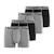 Lot de 4 boxers  coton gris Gris/noir 1 - vertbaudet enfant 