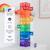 Jeu de construction magnétique arc-en-ciel pack super course de balle, 134 pièces Arc-en-ciel 3 - vertbaudet enfant 
