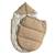 Chancelière pour siège auto bébé SMALL JERSEY HOODED congé+crème forrest+noix de beurre+vert olive 14 - vertbaudet enfant 