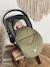 Chancelière pour siège auto bébé SMALL JERSEY HOODED congé+crème forrest+noix de beurre+vert olive 21 - vertbaudet enfant 