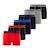 Lot de 6 boxers  en coton Rouge/noir/bleu/gris 1 - vertbaudet enfant 