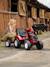 Tractopelle à pédales avec remorque Rouge nacré+Vert Claas+Vert vintage 3 - vertbaudet enfant 