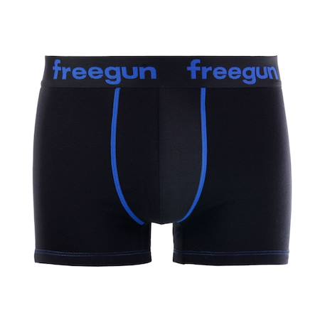 Lot de 4 boxers  coton bleu Noir/bleu 4 - vertbaudet enfant 