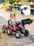 Tractopelle à pédales avec remorque Rouge nacré+Vert Claas+Vert vintage 2 - vertbaudet enfant 
