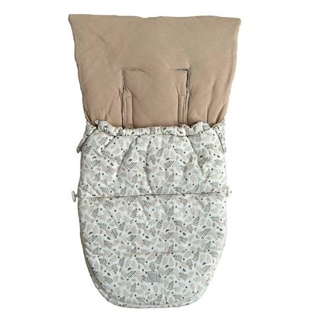 Chancelière pour siège auto bébé SMALL JERSEY HOODED congé+crème forrest+noix de beurre+vert olive 7 - vertbaudet enfant 