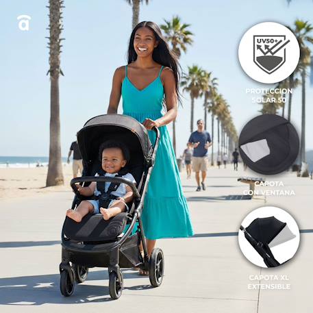 Duo poussette et siège auto Kibu Noir 4 - vertbaudet enfant 