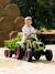 Tractopelle à pédales avec excavatrice arrière, selle pivotante et remorque double essieux basculante Jaune komatsu+Vert claas 7 - vertbaudet enfant 