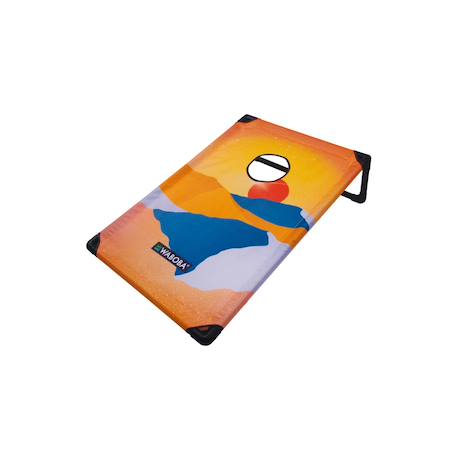 Cornhole - jeu lancer portable Orange/bleu 3 - vertbaudet enfant 