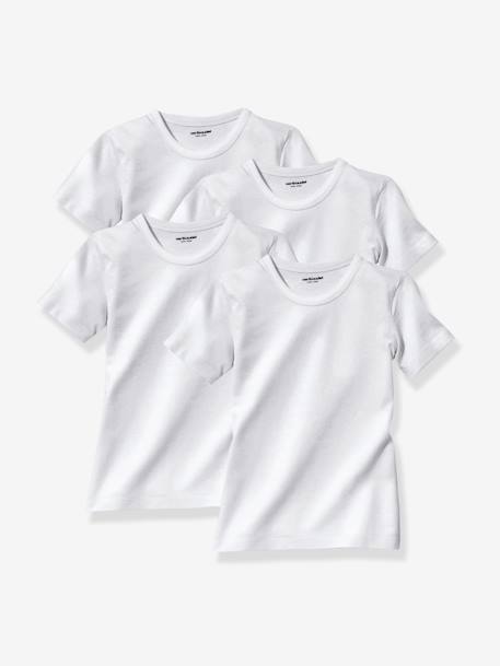 Lot de 4 T-shirts garçon BASICS blanc 2 - vertbaudet enfant 