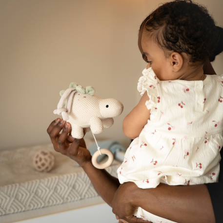 Peluche musicale animals laurel Ecru, vert d'eau 3 - vertbaudet enfant 