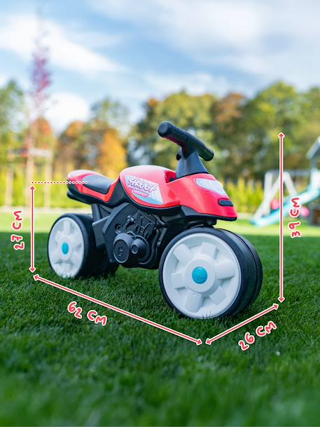 Draisienne baby moto à roues silencieuses Bleu Aqua+Rouge corail+Vert bud racing 11 - vertbaudet enfant 