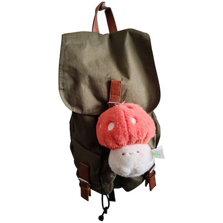 Porte-clé peluche veggies champignon (15 cm) Blanc, rouge 2 - vertbaudet enfant 