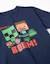 T-shirt en coton avec imprimés minecraft Bleu foncé 3 - vertbaudet enfant 