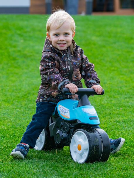 Draisienne baby moto à roues silencieuses Bleu Aqua+Rouge corail+Vert bud racing 1 - vertbaudet enfant 