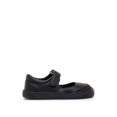 Chaussures filles synthétique fermeture adhésive barefoot Bleu navy+Noir intense 1 - vertbaudet enfant 